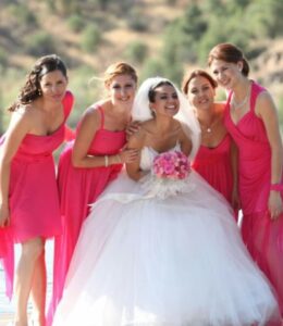 Bridal and bridesmaid dress alterations in Cambridge by Cambridge Tailoring.